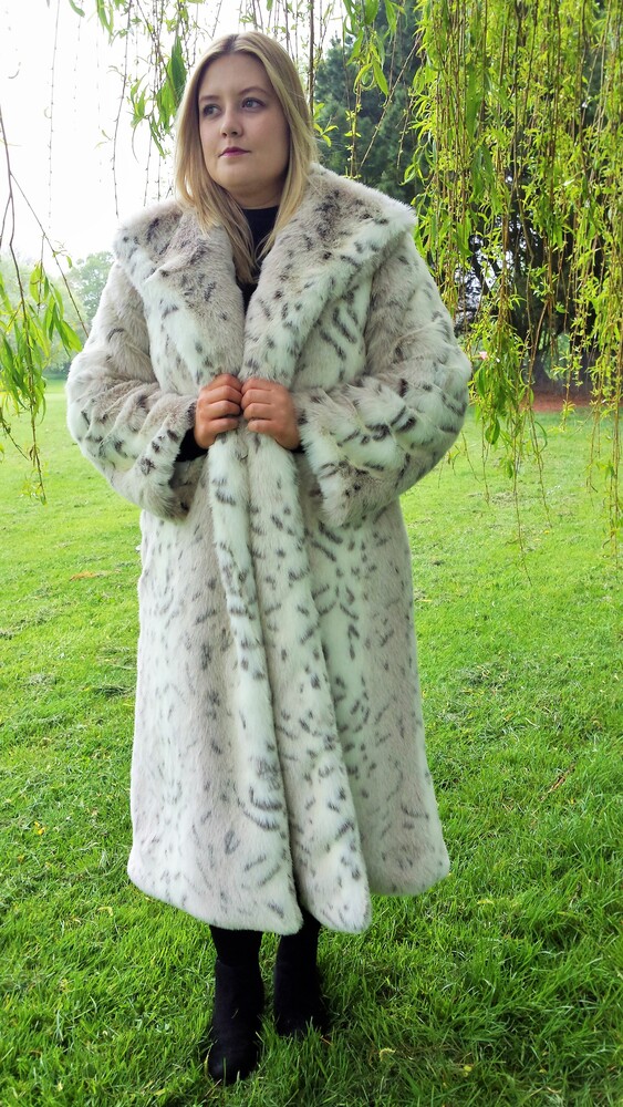 SALE Faux Fur Long Coats - Faux Fur Throws, Fabric and Fashion