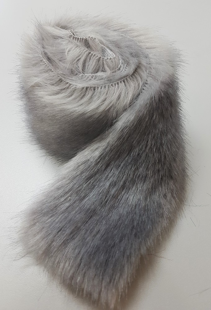 Silver Mink Faux Fur Trim - Faux Fur Throws, Fabric and Fashion