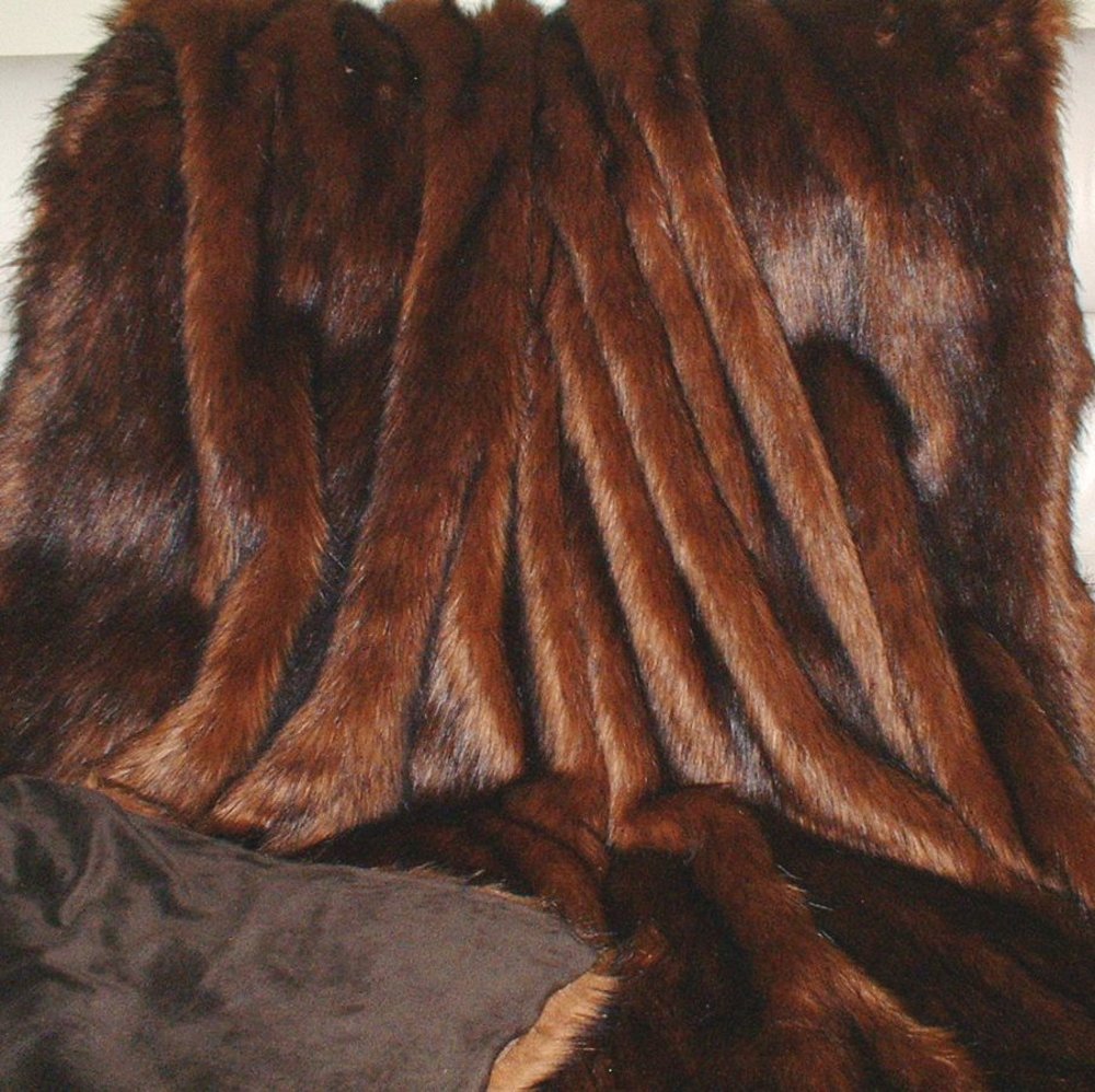 Red Fox Faux Fur Throw - Faux Fur Throws, Fabric and Fashion