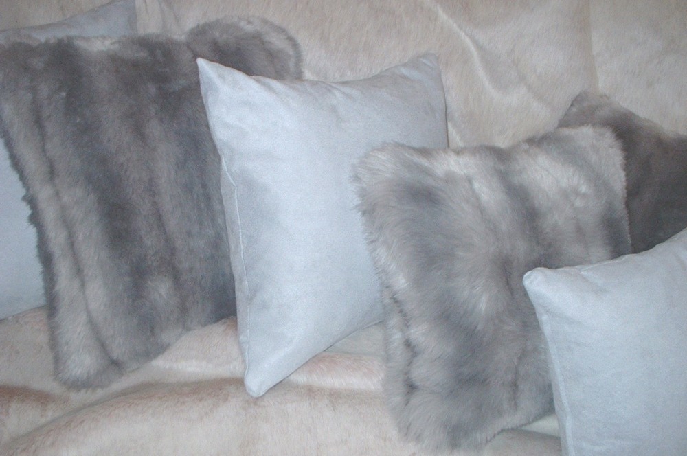 Faux suede throw clearance pillows