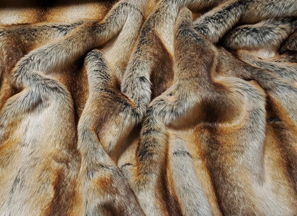 Red Fox Faux Fur Fabric Per Meter - Faux Fur Throws, Fabric and Fashion
