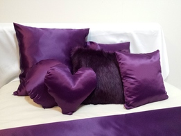 Satin & Faux Suede Cushions