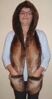 Faux Fur Hoodie with Pockets 