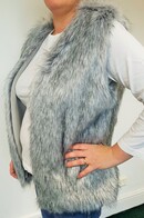 Silver Musquash Faux Fur Fashion