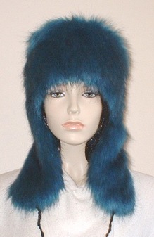 Blue Lagoon Faux Fur Trapper Hat