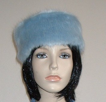 Powder Blue Pill Box Hat