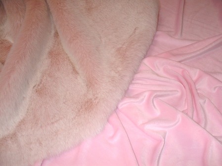 Pink Cuddle Soft Velboa per meter