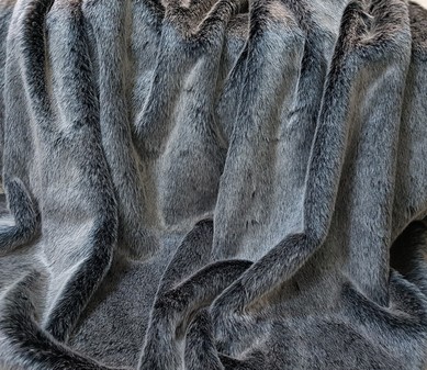 Arctic Wolf Faux Fur Fabric Per Meter