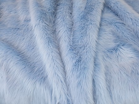 Baby Blue Faux Fur Cushions