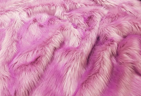 Lilac Mist Faux Fur Fabric Per Meter
