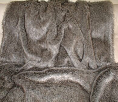 Timber Wolf Faux Fur Swatch