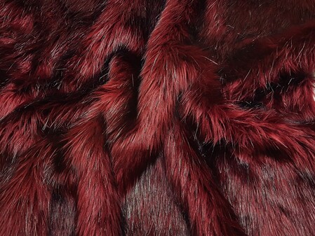 SALE Tuscan Red Faux Fur Throw 