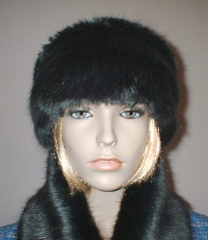 Charcoal Mink Faux Fur Headband