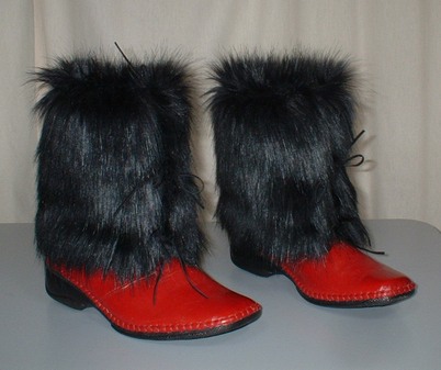 Black Bear Faux Fur Boot Wraps