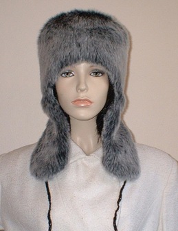Arctic Wolf Faux Fur Trapper Hat