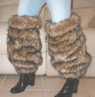 Simba Faux Fur Leg Warmers