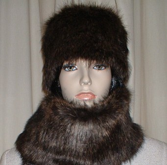 Brown Bear Faux Fur Hat