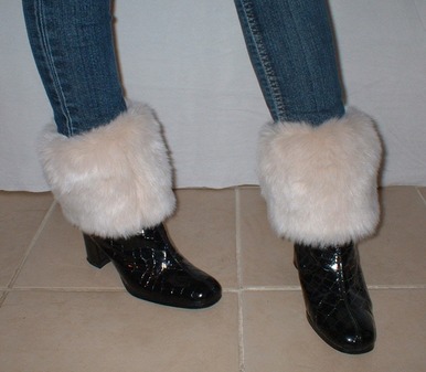 Sunny Bear Faux Fur Boot Topper