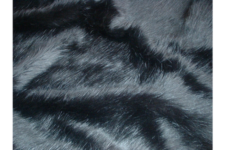 Black Bear Faux Fur Cropped Jacket