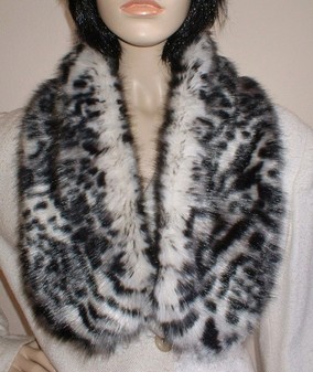 Panther Faux Fur Neck Scarf