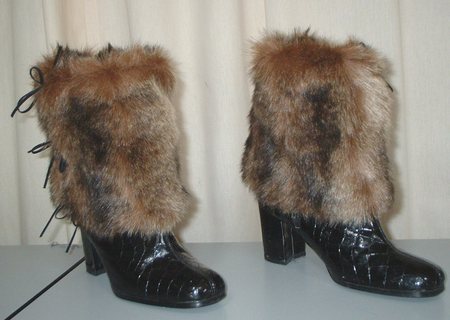 Russian Sable Faux Fur Boot wraps