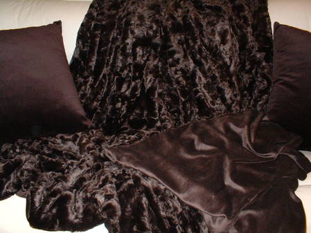 Chocolate Astra Faux Fur Swatch