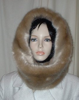 Honey Blonde Faux Fur Cowl/Neck Warmer