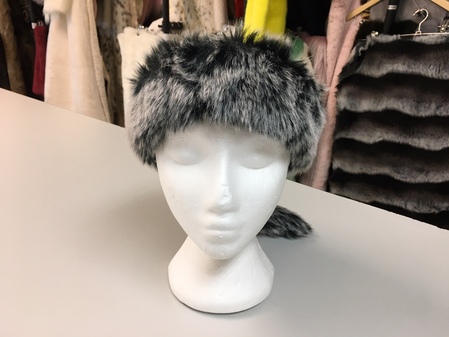 Arctic Wolf Faux Fur Slim Collar/Headband