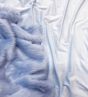 Baby Blue Cuddle Soft Velboa Per Metre