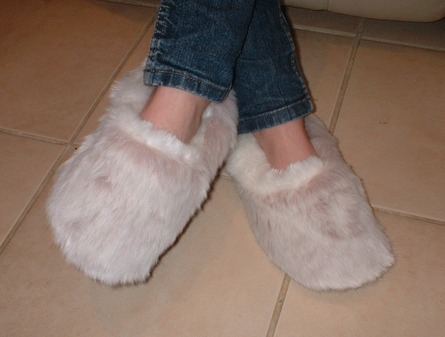 Pink Smoothie Faux Fur Slippers