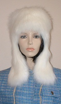 Polar Bear  Faux Fur Trapper Hat