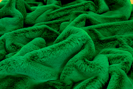 Emerald Softee Faux Fur Fabric per Meter