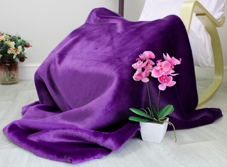 Purple Rain Faux Fur Fabric