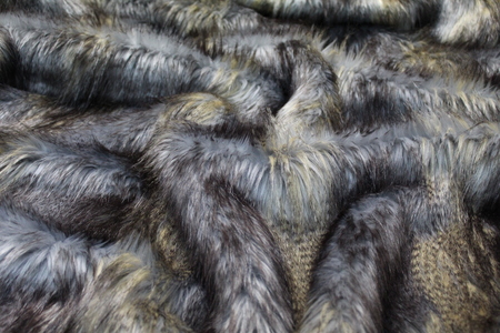 Blue Ridge Mountain Faux Fur Fabric Per Meter