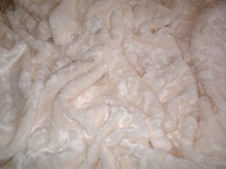 Ivory Astra Faux Fur Fabric Per Meter