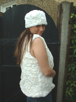 Ivory Astra Faux Fur Hat