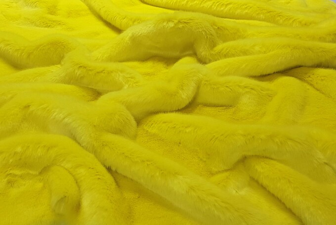Tissavel Buttercup Faux Fur Fabric Per Meter