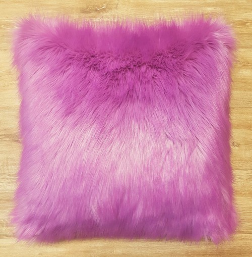 Lilac Mist Faux Fur Cushions