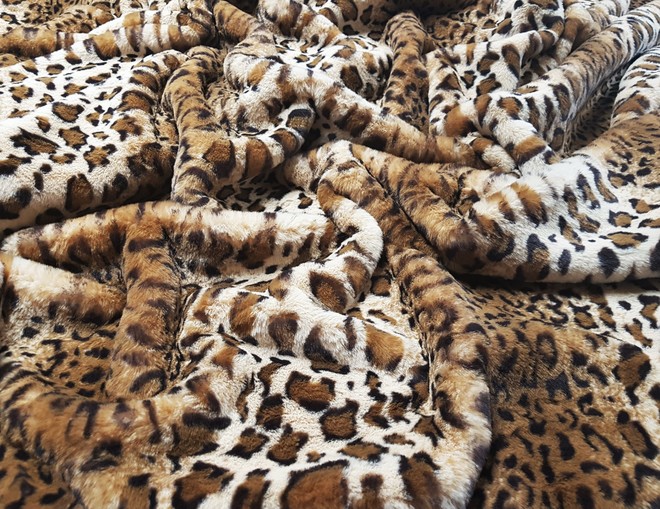 New Jaguar Faux Fur Fabric Per Meter