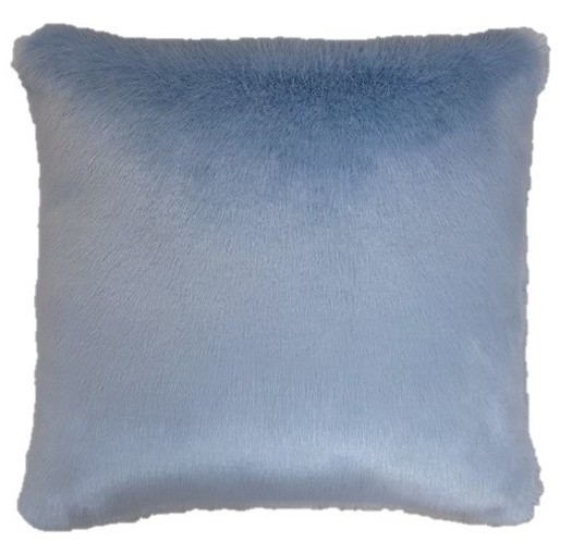 Powder Blue Faux Fur Cushions