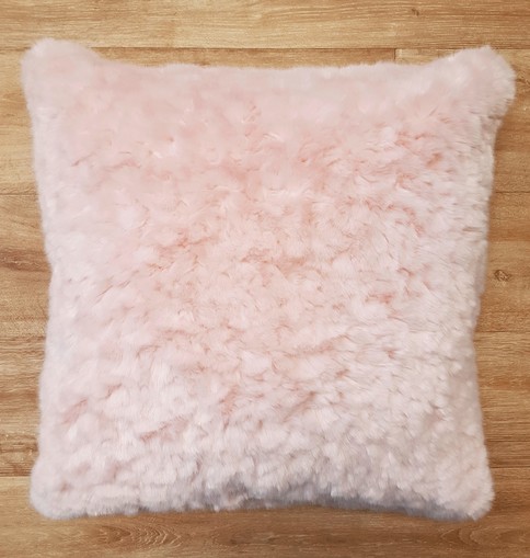 Tissavel Raspberry Ripple Faux Fur Cushions