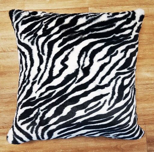 Zebra Faux Fur Cushions