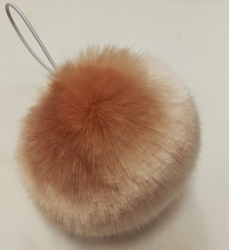 Tissavel Blush Faux Fur Bobble/ Pom Pom Large