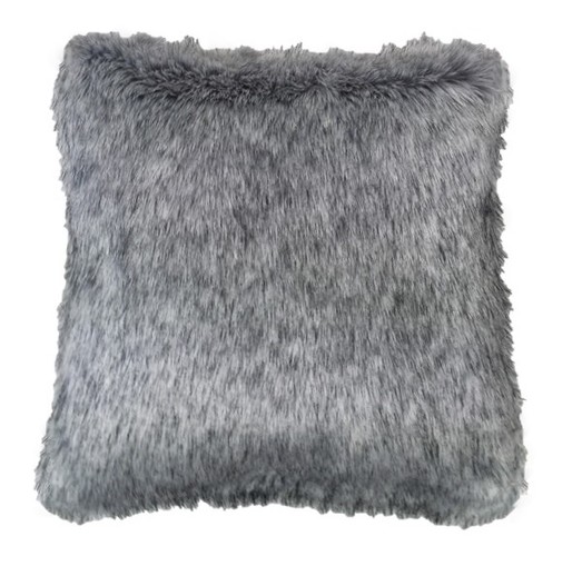 Silver Musquash Faux Fur Cushions