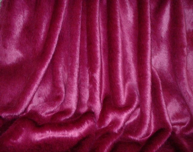 Hot Pink Mink Faux Fur Fabric