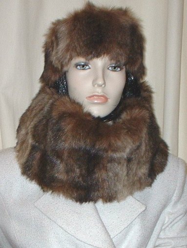 Russian Sable Faux Fur Cowl/Neck Warmer