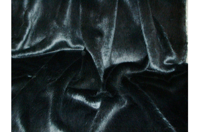 Charcoal Mink Faux Fur Coat