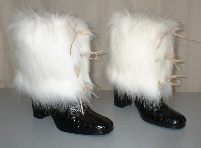 Polar Bear Faux Fur Boot Wrap