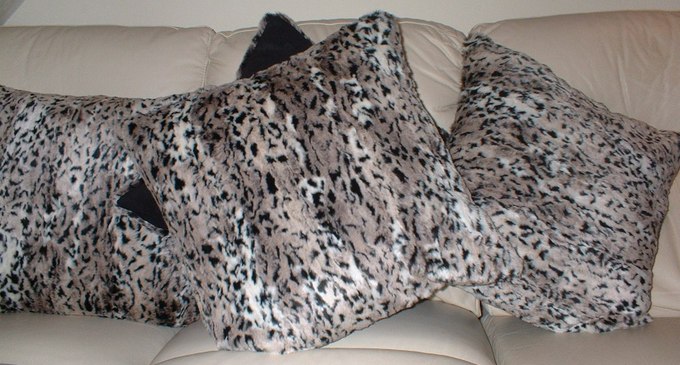 Wild Cat Faux Fur Cushions