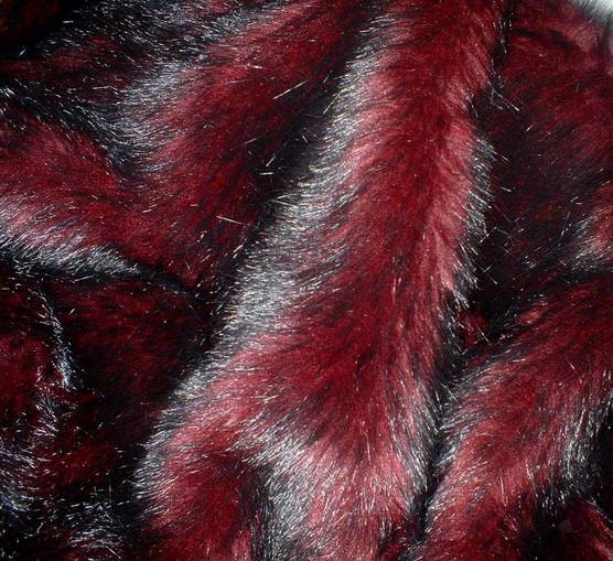 Tuscan Red Faux Fur Boot Toppers (Pair)